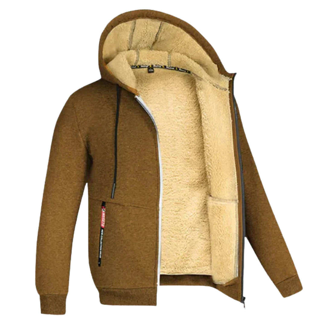 ARIE | MEN'S WINTER JACKET WITH HOOD AND FLEECE